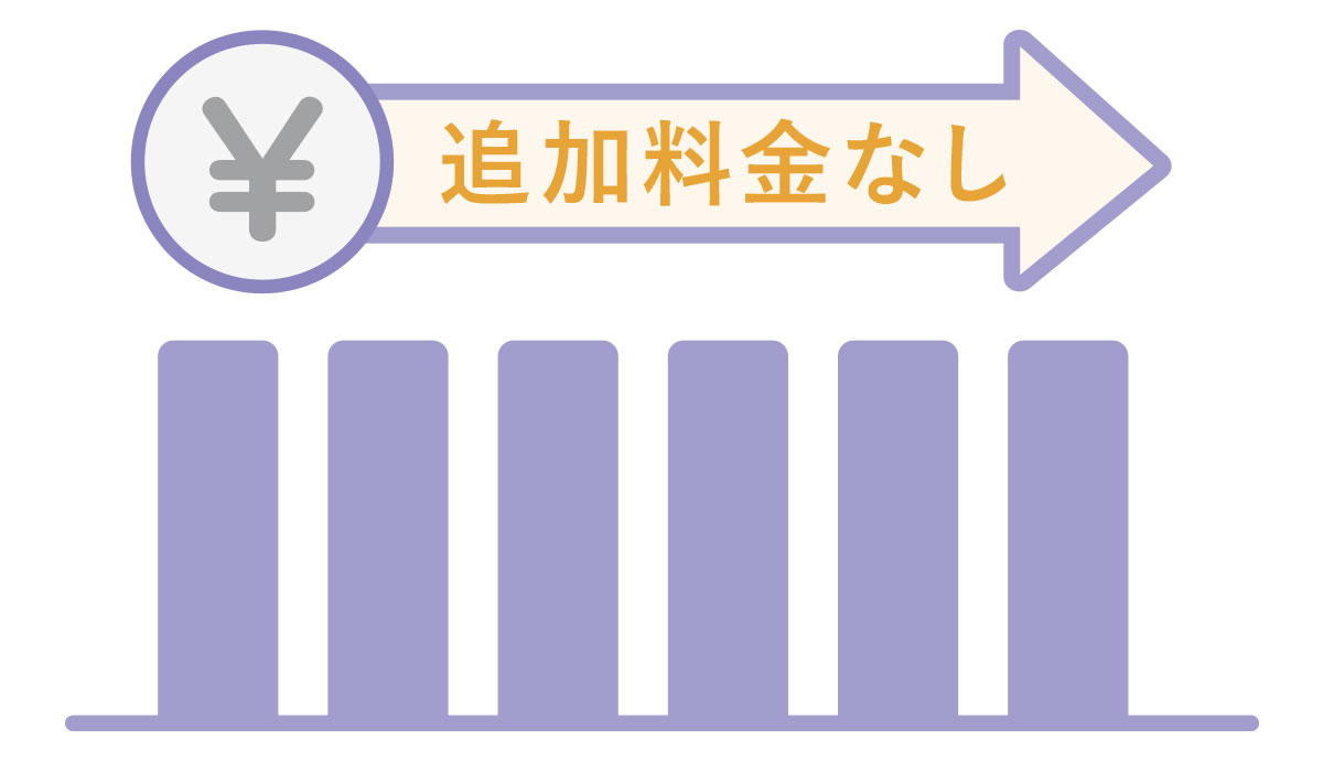 追加料金なし！